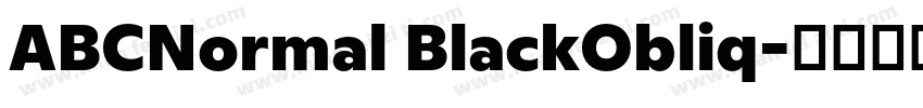 ABCNormal BlackObliq字体转换
